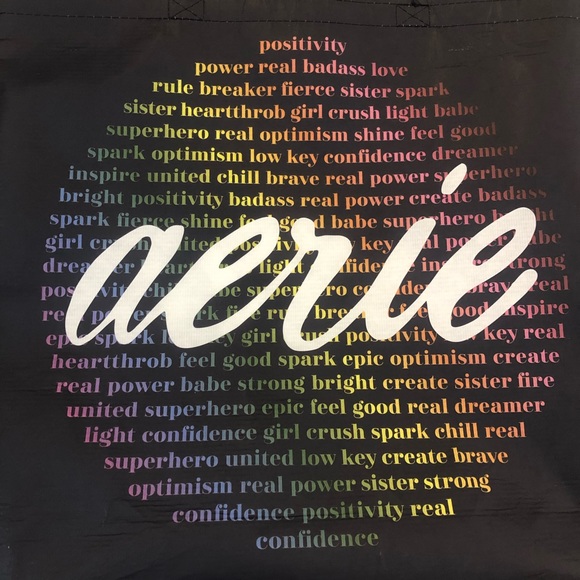 Large Aerie Reusable Shopping Bag - Picture 3 of 8